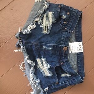 Free people one teaspoon bandits shorts